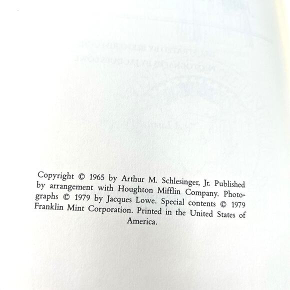 A Thousand Days Arthur Schlesinger SIGNED The Franklin Library Limited Edition - Picture 13 of 15